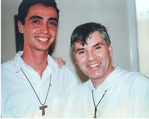 Ronaldo com Padre Daniel Ange